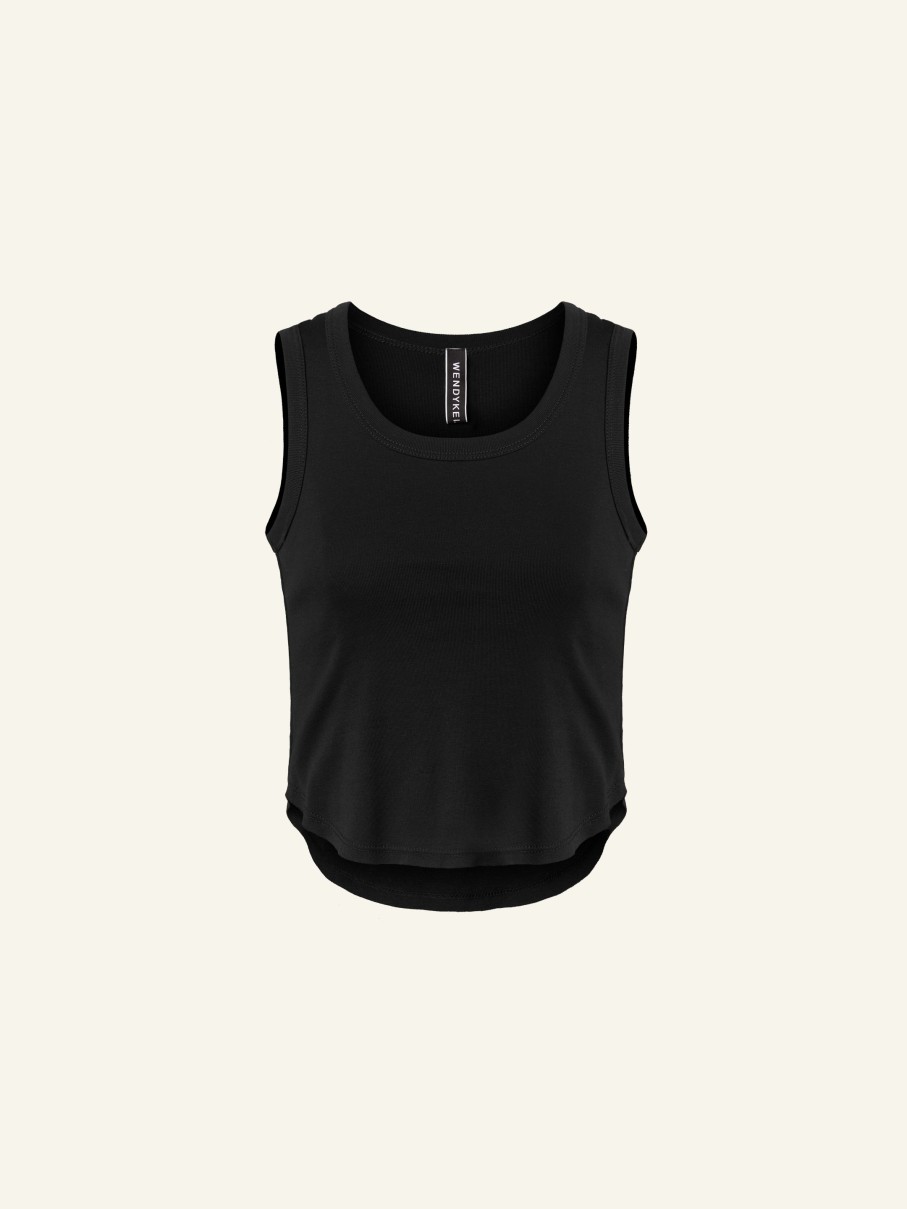 Top E Magliette | WENDYKEI Crop Top Con Orlo Arrotondato