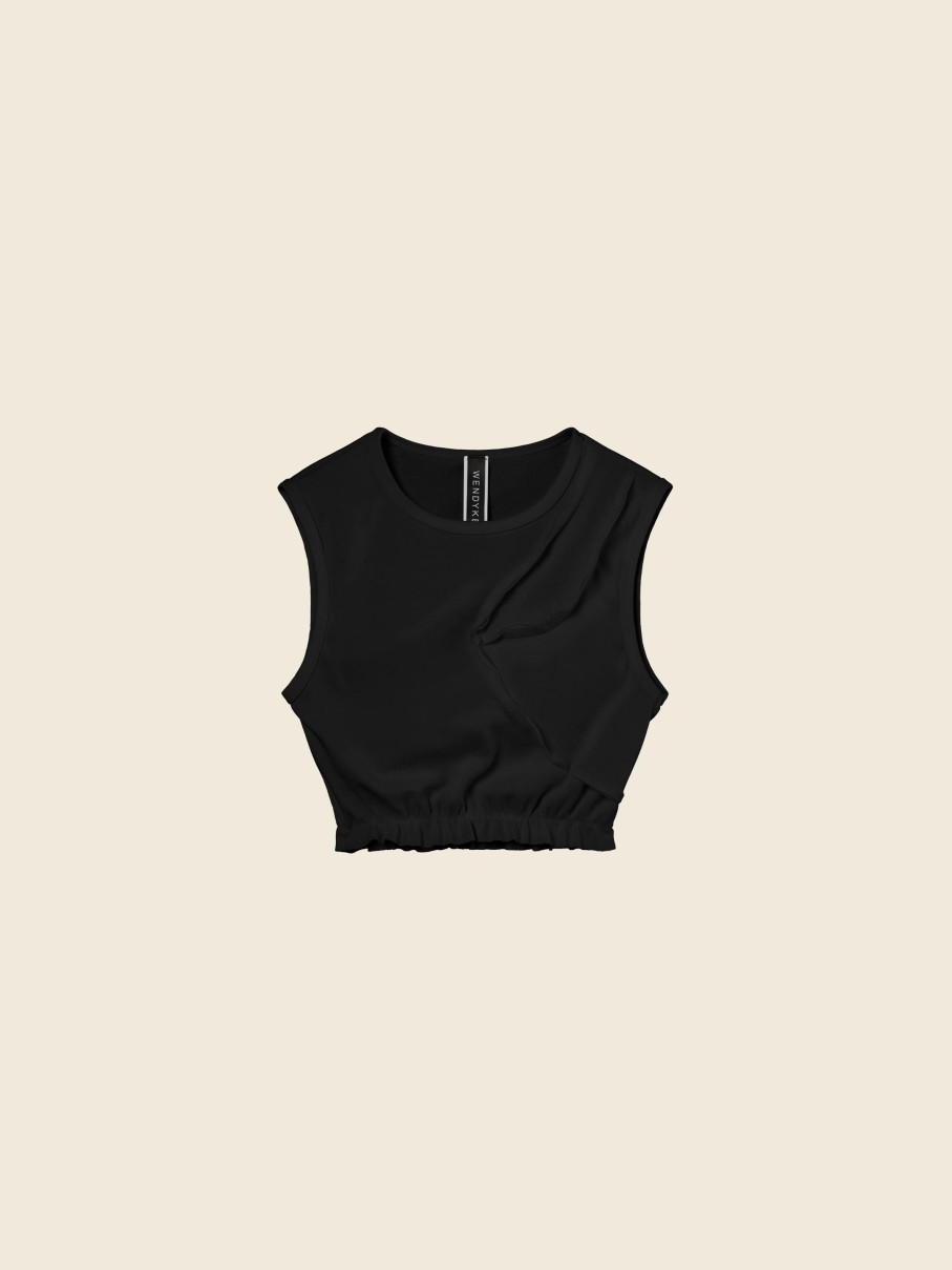 Top E Magliette | WENDYKEI Crop Top Con Orlo Elastico