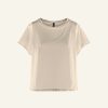 Top E Magliette | WENDYKEI T-Shirt In Cotone A Taglio Vivo